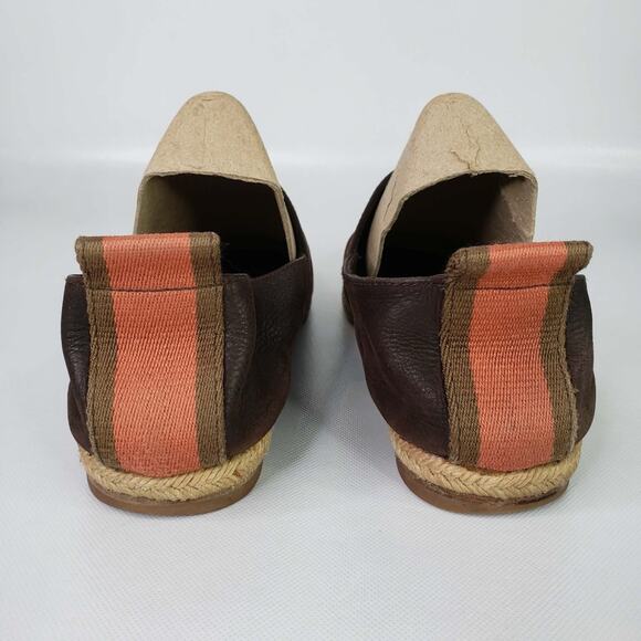 Loewe Men\'s Brown Suede Leather Loafers Shoe Size 43 US 10 Minimalist Shoes